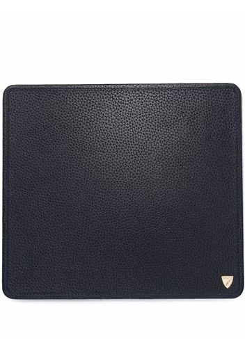 Aspinal Of London pebbled leather mouse pad - Blau