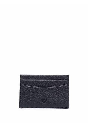 Aspinal Of London grain leather card holder - Blau