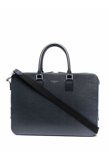 Aspinal Of London small Mount Street briefcase - Blau