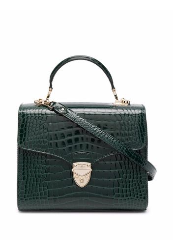 Aspinal Of London Mayfair crocodile-effect tote - Grün