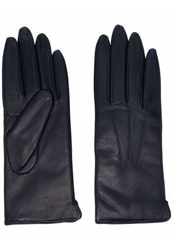 Aspinal Of London slim leather gloves - Blau