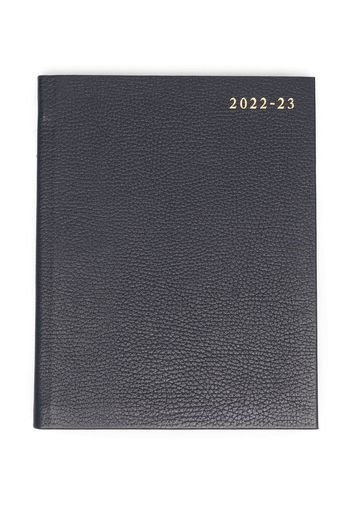 Aspinal Of London 2023 Mid Year B5 DTP Diary Bluemoon Pebble - Blau