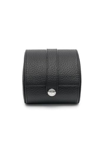 Aspinal Of London pebbled watch roll - Schwarz