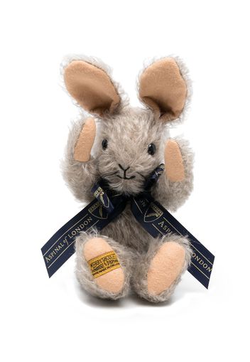 Bedrucktes Kissen aus Baumwolle Wildlife Teddy Binky Bunny Stofftier - Grau