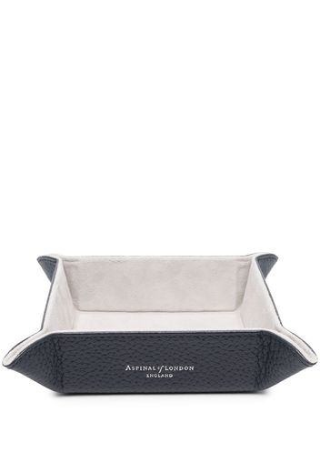 Aspinal Of London Tidy leather tray - Blau