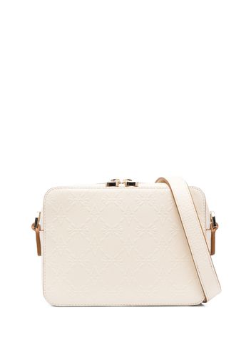 Aspinal Of London embossed-monogram camera bag - Nude