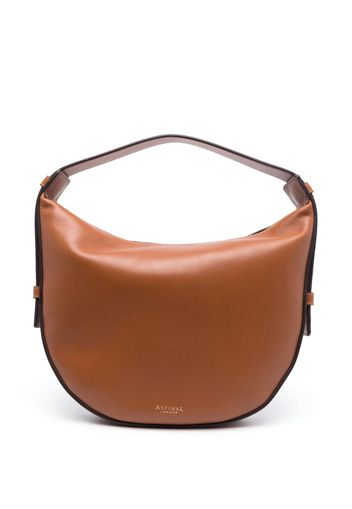 Aspinal Of London Hobo Crescent medium bag - Braun