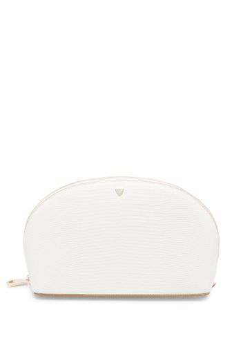 Aspinal Of London large leather make-up bag - Nude