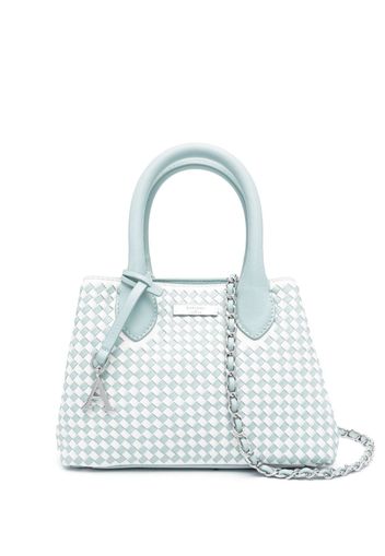 Aspinal Of London mini Paris leather tote bag - Blau