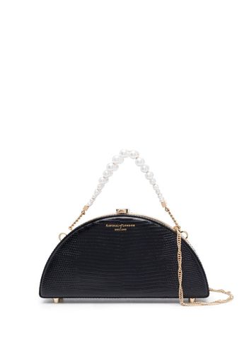 Aspinal Of London Luna pearl-embellished clutch bag - Schwarz