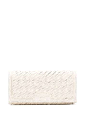 Aspinal Of London London Purse interwoven-leather wallet - Nude