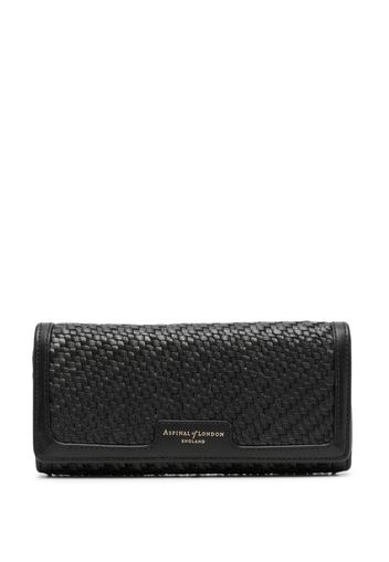 Aspinal Of London London Purse interwoven-leather wallet - Schwarz