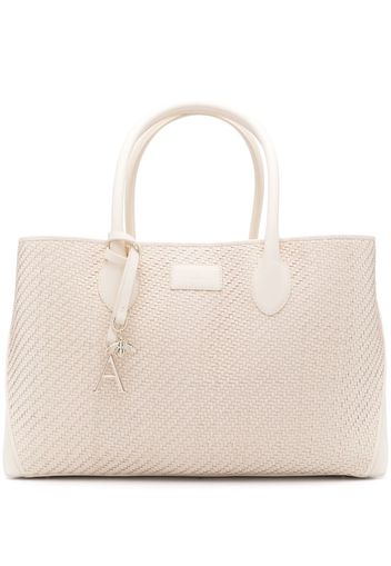 Aspinal Of London London woven tote bag - Nude