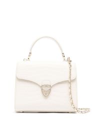 Aspinal Of London Mayfair midi embossed-crocodile-effect bag - Nude