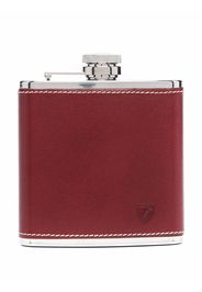 Aspinal Of London contrast stitching hip flask - Braun