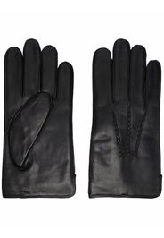 Aspinal Of London cashmere-blend lined leather gloves - Schwarz