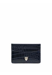 Aspinal Of London croc-effect card holder - Blau