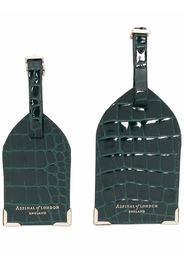 Aspinal Of London set of 2 luggage tags - Grün