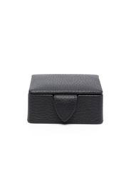 Aspinal Of London leather stud box - Schwarz