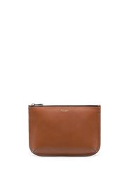 Aspinal Of London Ella leather clutch bag - Braun