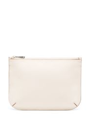 Aspinal Of London Ella leather clutch bag - Nude