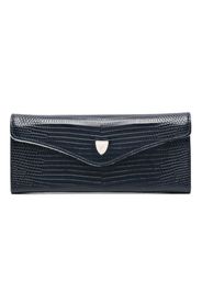 Aspinal Of London lizard leather sunglasses case - Blau