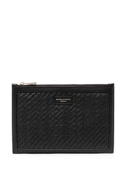 Aspinal Of London large Essential leather clutch bag - Schwarz