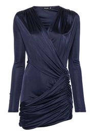 Atlein Asymmetrisches Minikleid - Blau