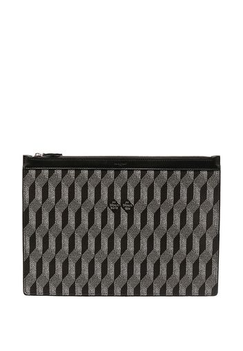 Au Départ Clutch mit Monogramm - Schwarz