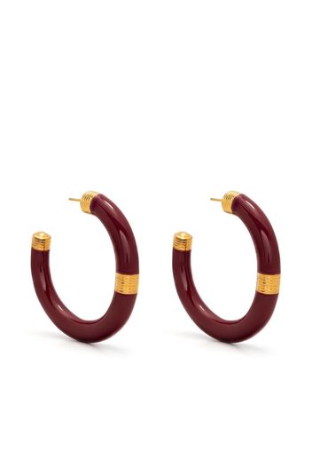 Aurelie Bidermann half hoop earrings - Rot