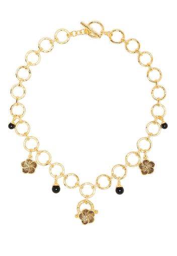 Aurelie Bidermann Dallah Halskette mit Onyx - Gold