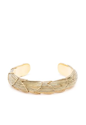 Aurelie Bidermann Tucuma engraved-finish bracelet - Gold