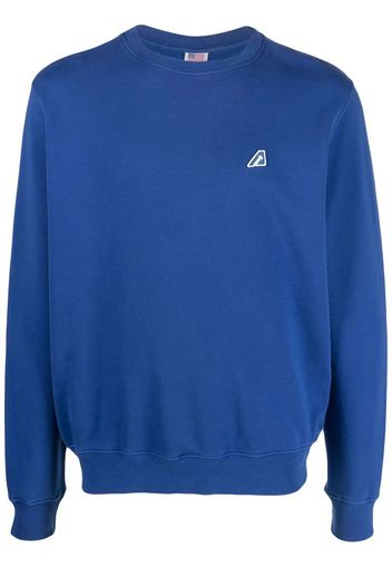 Autry Tennis logo-patch cotton sweatshirt - Blau