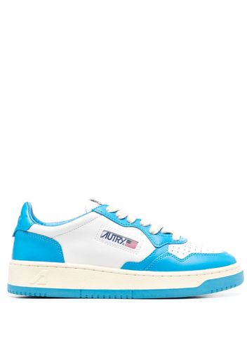 Autry two-tone low-top leather sneakers - Blau