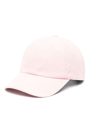 Autry motif-embroidered ribbed cap - Rosa