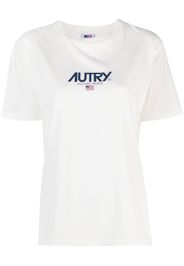 Autry logo-print cotton T-shirt - Weiß