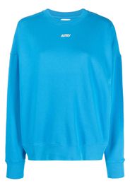 Autry logo-print cotton sweatshirt - Blau