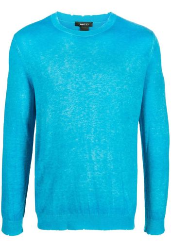 Avant Toi fine-knit sweatshirt - Blau