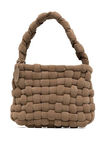 A.W.A.K.E. Mode interwoven faux-suede tote bag - Braun