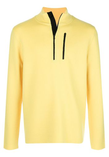 Aztech Mountain Pullover mit Reißverschluss - Gelb