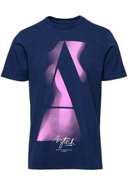 Aztech Mountain Altitude logo-print cotton T-shirt - Blau
