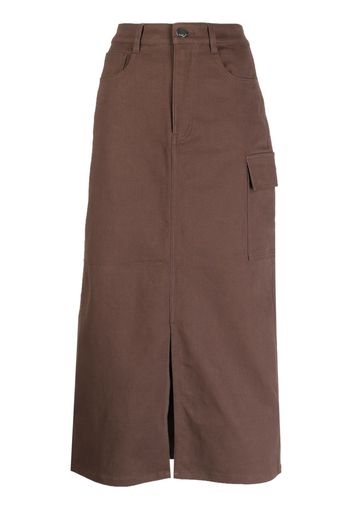 b+ab high-waisted midi skirt - Braun