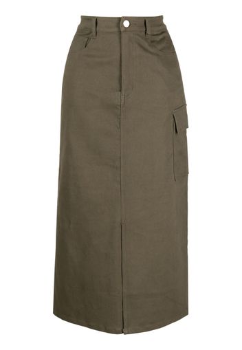 b+ab high-waisted midi skirt - Braun