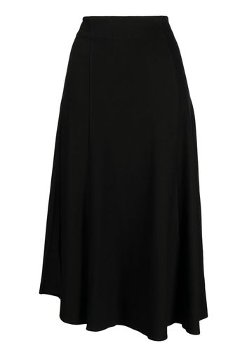 b+ab asymmetric midi skirt - Schwarz