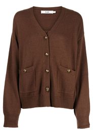 b+ab two-pocket V-neck cardigan - Braun