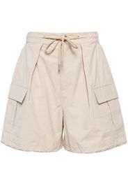 b+ab Hoch sitzende Cargo-Shorts - Nude