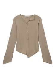 b+ab asymmetric cardigan - Braun