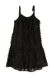 b+ab Strukturiertes Camisole-Kleid - Schwarz