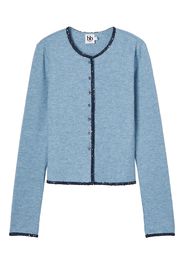 b+ab button-embellished cardigan - Blau