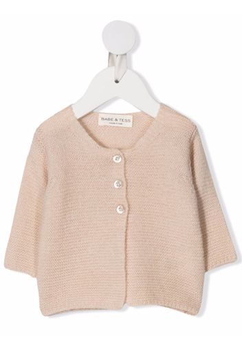 Babe And Tess pale pink cardigan - Nude